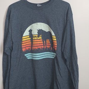 Western Graphic Crew Neck